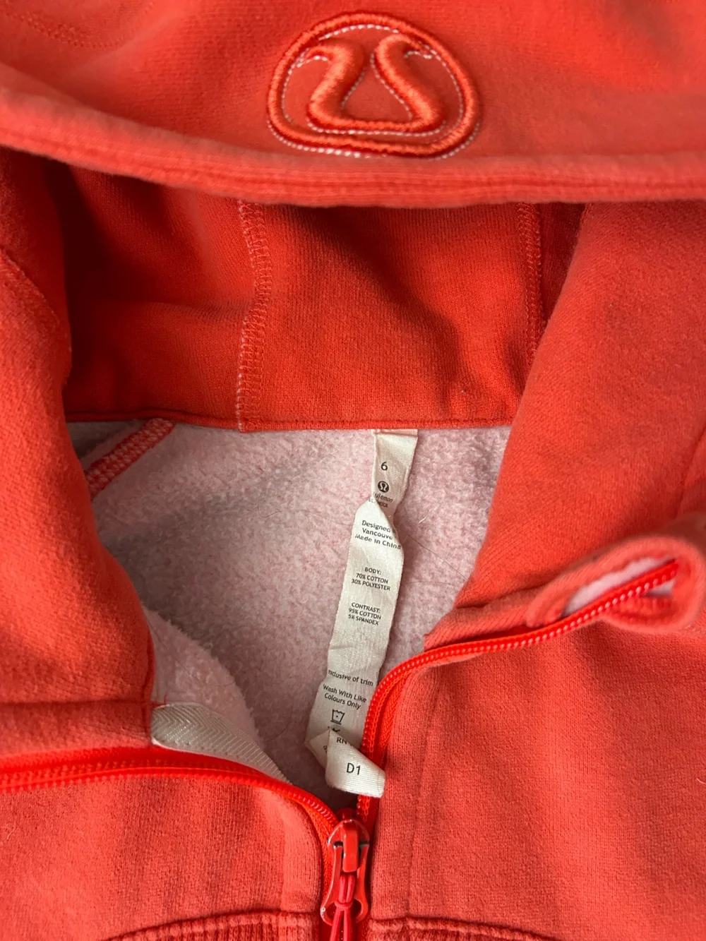 lululemon athletica Women's Coral Zip-Up Hoodie - Picture 4 of 4